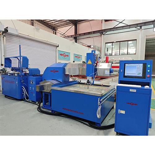 Cutting glass with waterjet cutting machine
