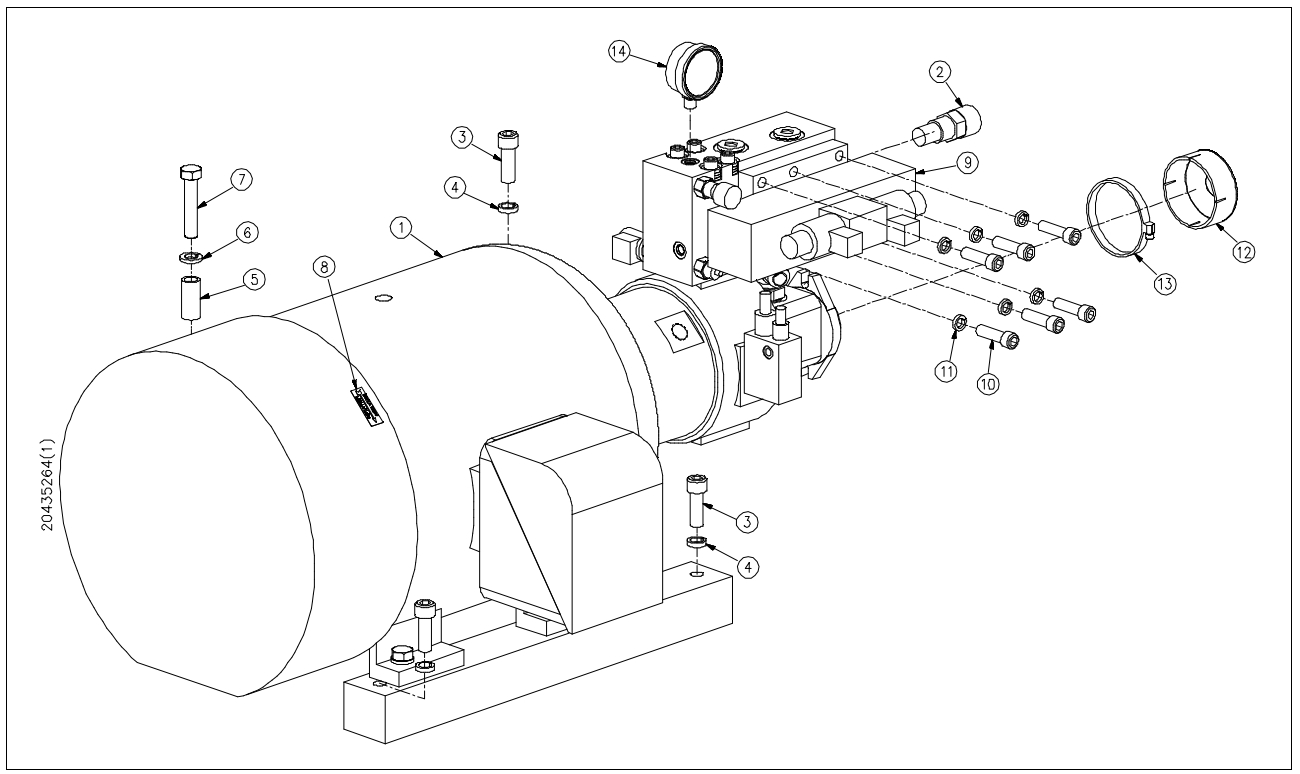 kmt hydraulic power package, standard waterjet pump parts.png