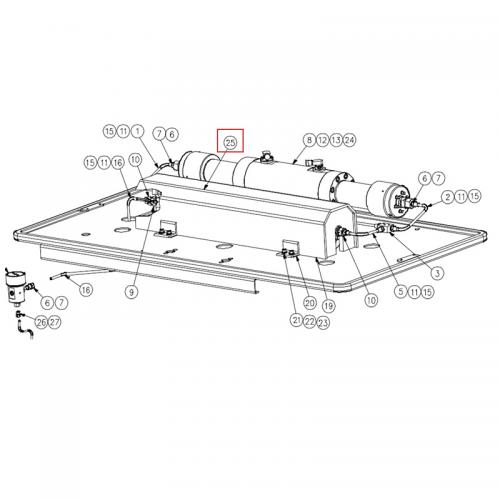 05103023 Decal HP Attenuator Waterjet