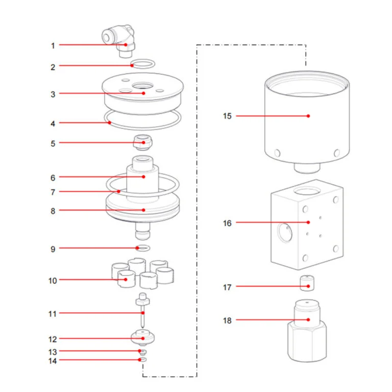 1003725 Air Operated Needle Valve 