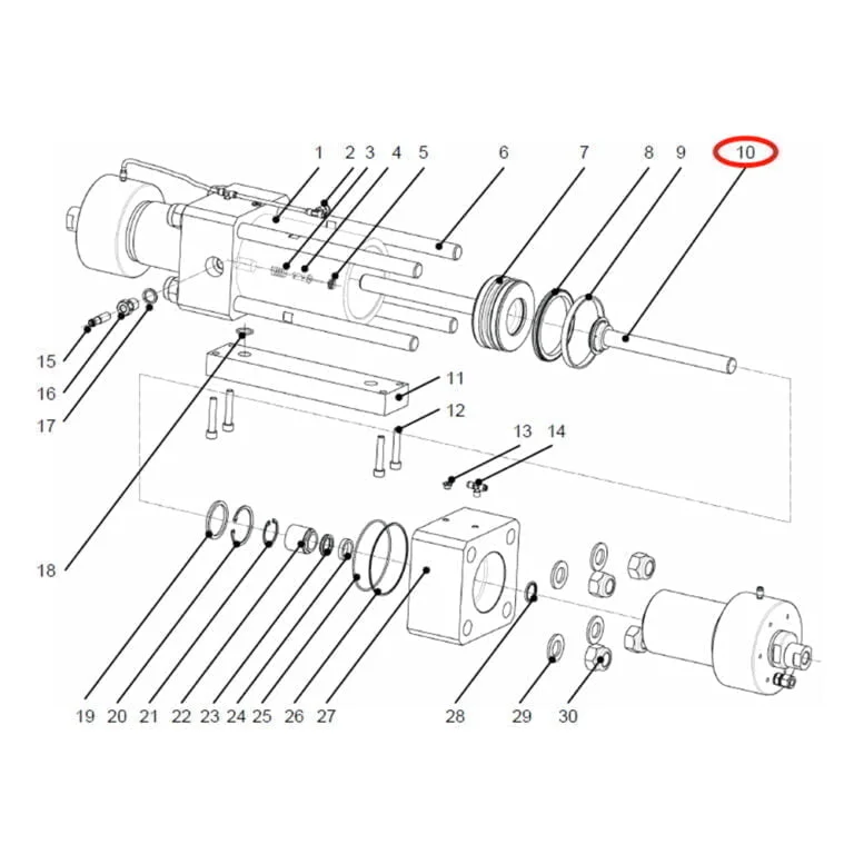 1005322 Plunger Piston Thrust Ring - 副本