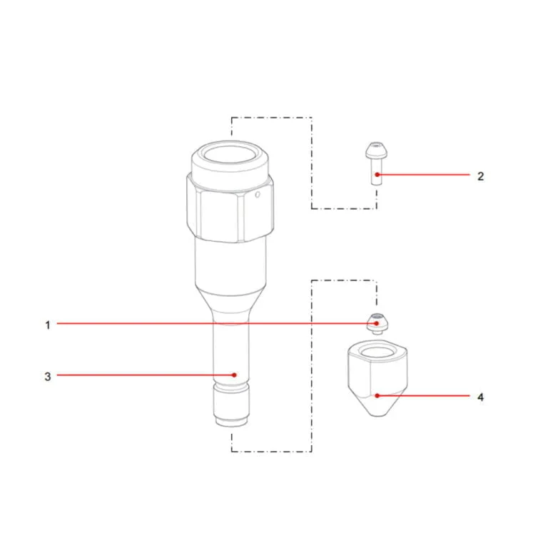 1053798 Pure Waterjet Head Parts 