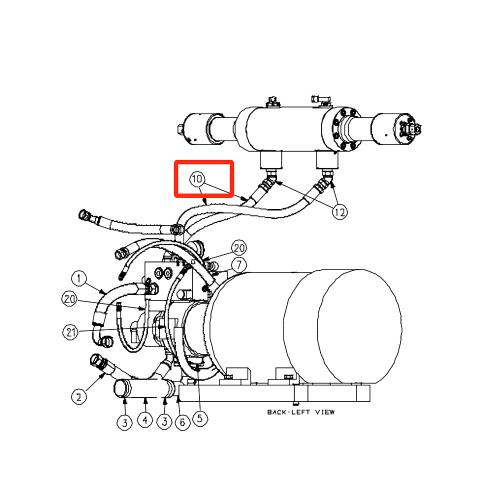 20453805 Hydraulic Hose Assembly, .75 X 29.0