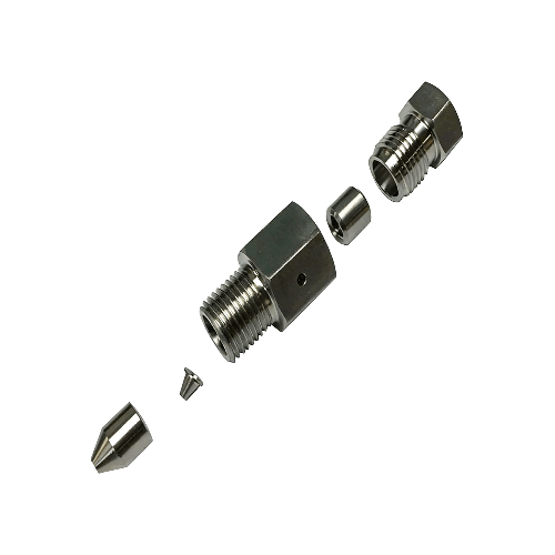 72169858,Adapter Assembly, Short Stop Filter, 1/4 M X 1/4 F, HP, 60K