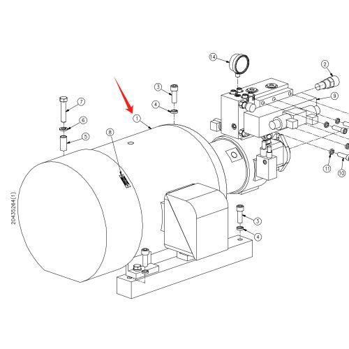 80087935 Motor/Pump Assembly, 50 HP