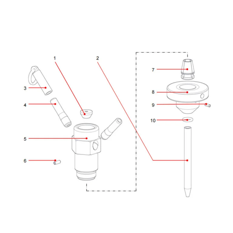 Abrasive Waterjet Head Parts Orifices & Nozzles