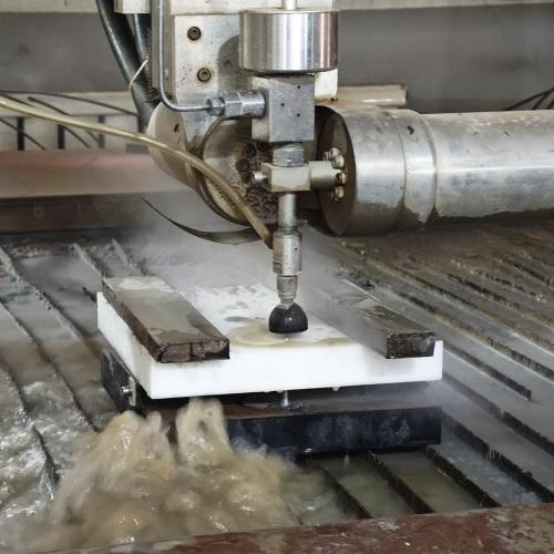 Waterjet Cutting HDPE Double Wall Pipe